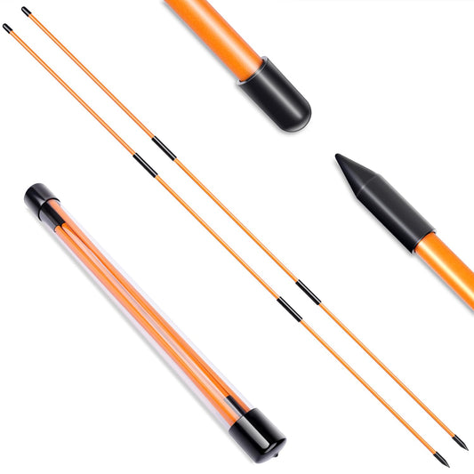 BIRDIEBLAST Professional Collapsible Golf Alignment Sticks 48" Alignment Golf Stick Ideal for Aiming Putting and Swing Practice (2)