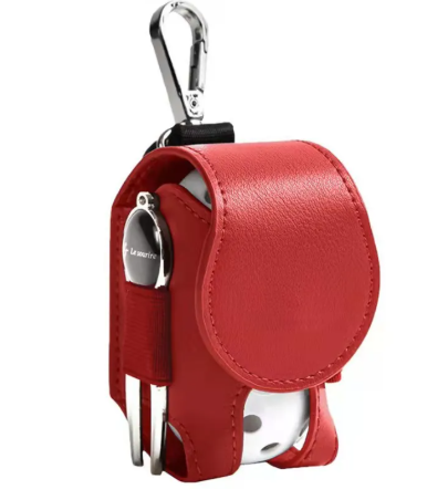 Leather Golf Ball Bag